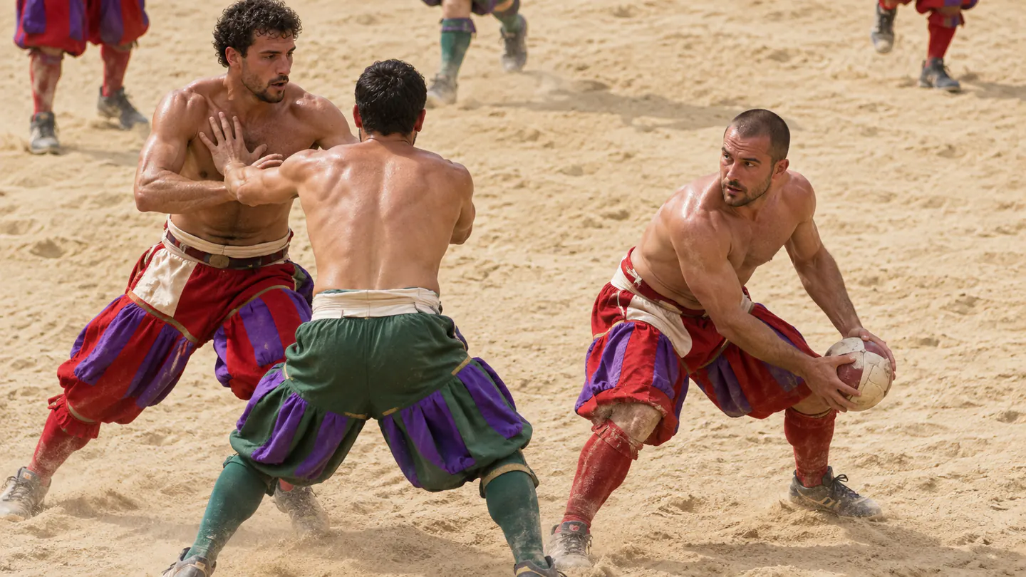 Il passaggio e il gioco di squadra sul sabbione.